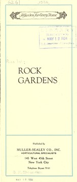 Cover of: Rock gardens