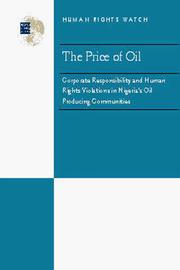 The price of oil by Bronwen Manby