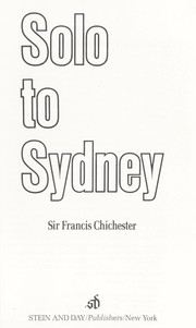 Cover of: Solo to Sydney