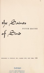 Cover of: The saints of Sind