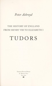 Tudors by Peter Ackroyd