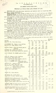 Cover of: Wholesale and retail price list: November 1st 1929