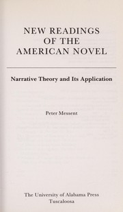 Cover of: New readings of the American novel: narrative theory and its application