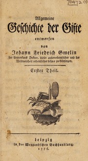 Cover of: Allgemeine Geschichte der Gifte