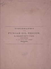 Cover of: Topography of the Punjab oil region ...