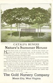 Cover of: Catalpa Bungei: nature's summer house