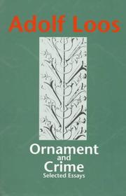 Ornament and crime by Adolf Loos, Adolf Opel