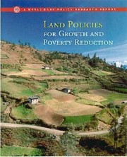 Land policies for growth and poverty reduction by Klaus W. Deininger