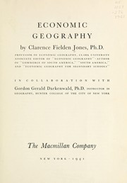 Economic geography by Clarence Fielden Jones