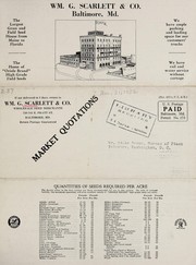 Cover of: Market quotation by Wm. G. Scarlett & Co, Wm. G. Scarlett & Co