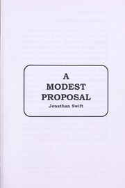 A Modest Proposal by Jonathan Swift