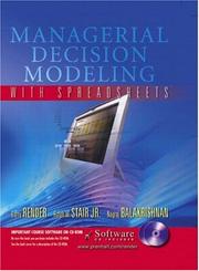 Cover of: Managerial Decision Modeling with Spreadsheets and Student CD-ROM