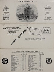 Cover of: Wm. G. Scarlett & Co. seeds, April 29, 1933