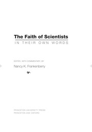 Cover of: The faith of scientists in their own words