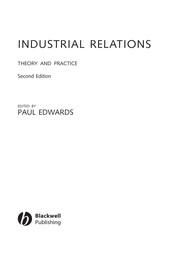 Industrial relations by Edwards, P. K.