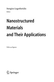 Nanostructured Materials and Their Applications by Stergios Logothetidis