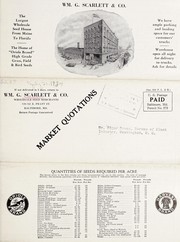 Cover of: Wm. G. Scarlett & Co. seeds, July 21, 1934