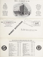 Cover of: Wm. G. Scarlett & Co. seeds, August 25, 1934