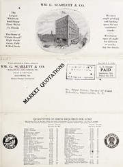 Cover of: Wm. G. Scarlett & Co. seeds, August 11, 1934