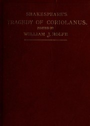 Cover of: Shakespeare's tragedy of Coriolanus.