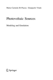 Photovoltaic Sources by Maria Carmela Di Piazza