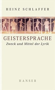 Cover of: Geistersprache: Zweck und Mittel der Lyrik