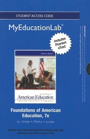 Cover of: NEW MyEducationLab with Pearson eText -- Standalone Access Card -- for Foundations of American Education