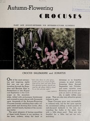 Cover of: Autumn-flowering crocuses: plant late August-September for September-October flowering