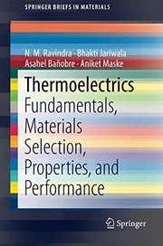 Thermoelectrics by N. M. Ravindra