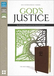 Cover of: NIV, God's Justice Bible, Leathersoft, Brown