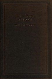 La nausée by Jean-Paul Sartre