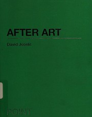 Cover of: After art: the object in networks