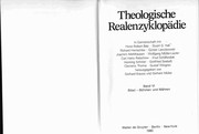 Cover of: Theologische Realenzyklopa die: Bibel - Bo hmen und Ma hren