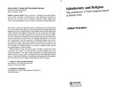 Cover of: Subalternity and religion: the prehistory of Dalit empowerment in South Asia