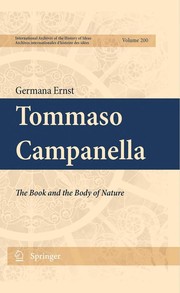 Cover of: Tommaso Campanella: the book and the body of nature