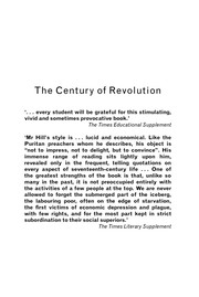 Cover of: A century of revolution 1603-1714 by Christopher Hill, Christopher Hill