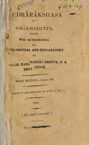 Mudrârâkshasa by Viśākhadatta