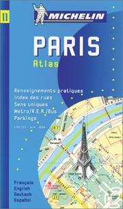 Cover of: Michelin Paris Pocket Atlas Map No. 11 (Michelin Maps & Atlases)