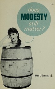 Cover of: Does modesty still matter?