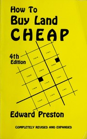 How to buy land cheap by Edward Preston