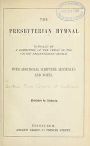 Cover of: The Presbyterian hymnal