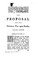 Cover of: The proposal, commonly called Sir Matthew Decker's scheme, for one general tax upon houses, laid open ...