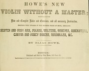 Cover of: Howe's new violin without a master