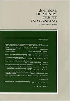 Journal of Money, Credit and Banking