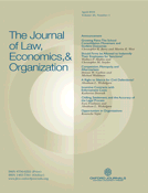 Journal of Law, Economics and Organization