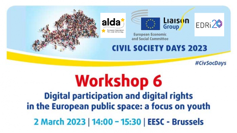 Workshop 6: Digital participation and digital rights in the European public space: a focus on youth.