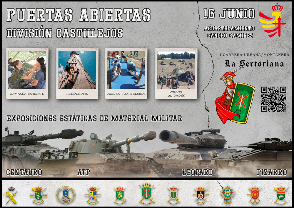 Open day in the 'Sancho Ramírez' barracks, in Huesca