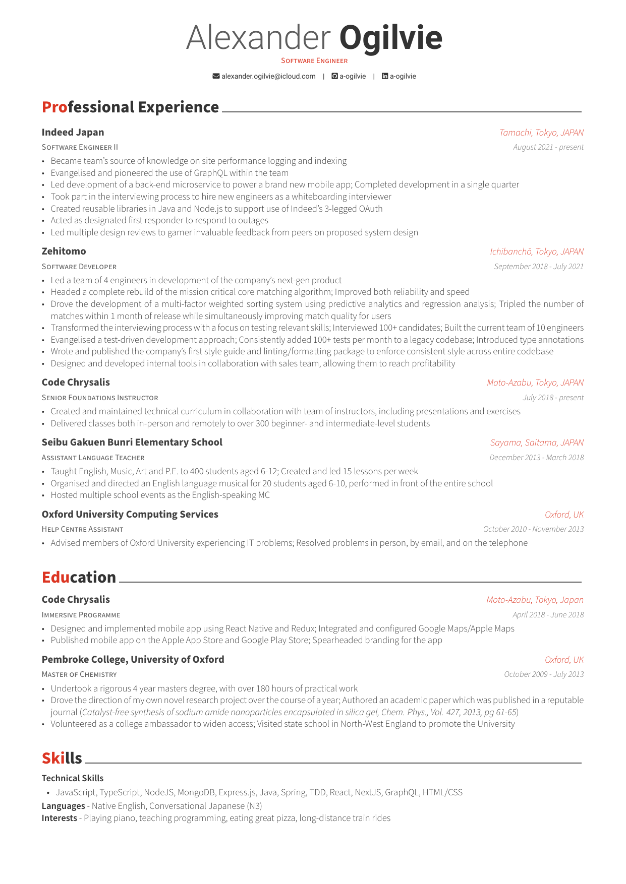 Curriculum Vitae