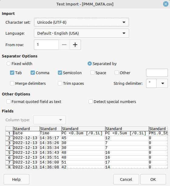 Data import demo