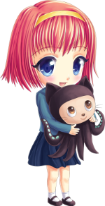 renpy-tan and octocat